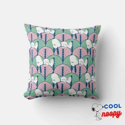 Peanuts Snoopy Pink Deco Dreams Pattern Throw Pillow 6