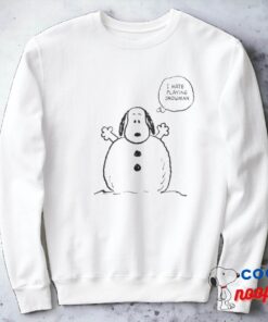 Peanuts Snoopy Playing Snowman Sweatshirt 2