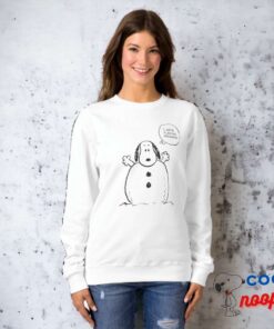Peanuts Snoopy Playing Snowman Sweatshirt 6