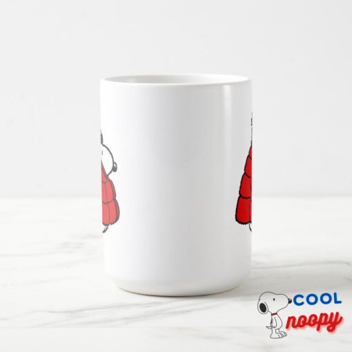 Peanuts Snoopy Red Puffer Jacket Mug 7