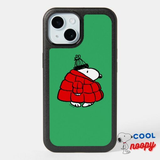 Peanuts Snoopy Red Puffer Jacket Otterbox Iphone Case 8