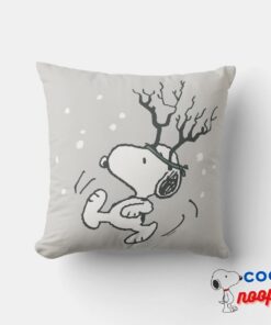 Peanuts Snoopy Reindeer Throw Pillow 5