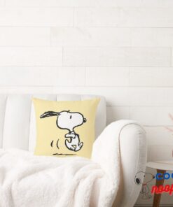 Peanuts Snoopy Running Throw Pillow 2