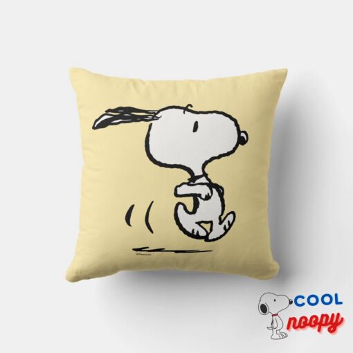 Peanuts Snoopy Running Throw Pillow 4