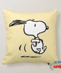 Peanuts Snoopy Running Throw Pillow 8
