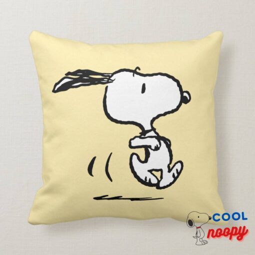Peanuts Snoopy Running Throw Pillow 8