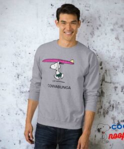 Peanuts Snoopy Running To The Surf Sweatshirt 9