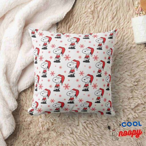 Peanuts Snoopy Santa Claus Throw Pillow 1