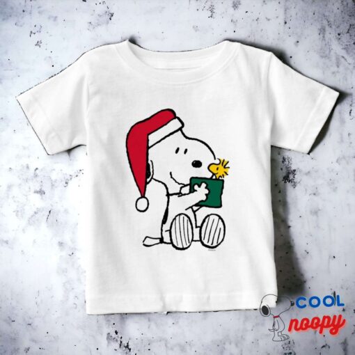 Peanuts Snoopy Santa Woodstock Gift Baby T Shirt 15