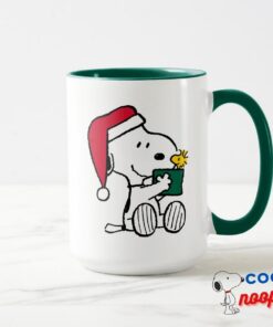 Peanuts Snoopy Santa Woodstock Gift Mug 15