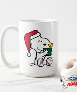 Peanuts Snoopy Santa Woodstock Gift Mug 2