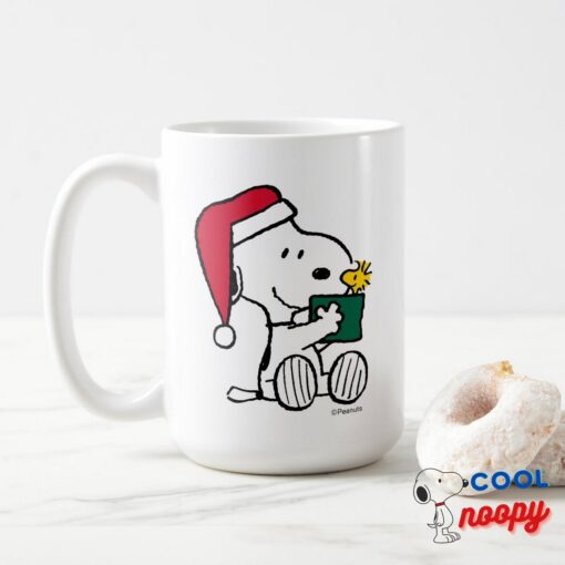 Peanuts Snoopy Santa Woodstock Gift Mug 2