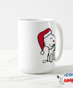 Peanuts Snoopy Santa Woodstock Gift Mug 3