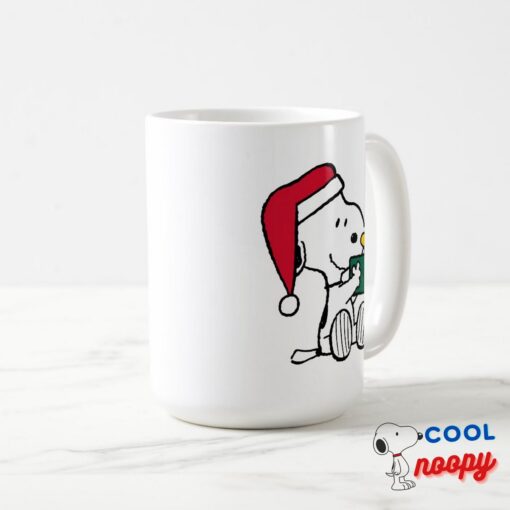 Peanuts Snoopy Santa Woodstock Gift Mug 3