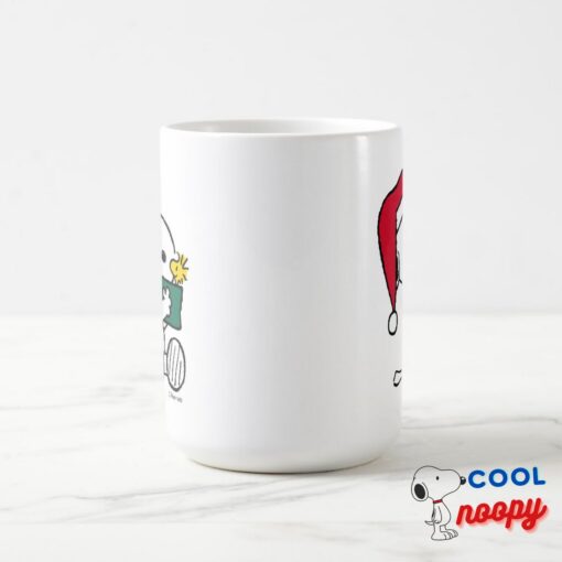 Peanuts Snoopy Santa Woodstock Gift Mug 7