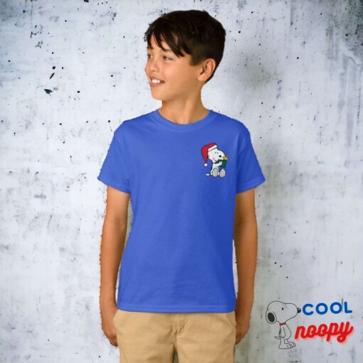 Peanuts Snoopy Santa Woodstock Gift T Shirt 3