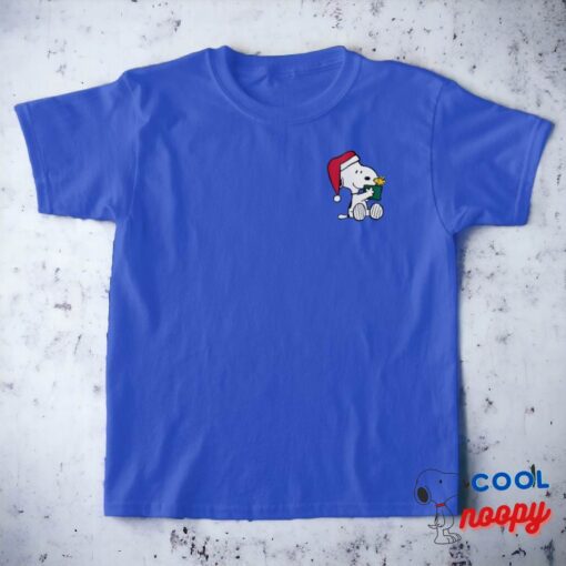 Peanuts Snoopy Santa Woodstock Gift T Shirt 5