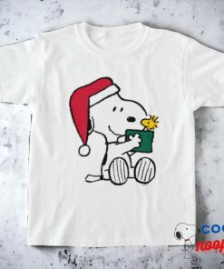 Peanuts Snoopy Santa Woodstock Gift T Shirt 7