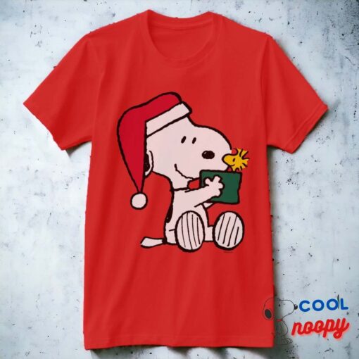 Peanuts Snoopy Santa Woodstock Gift T Shirt 8