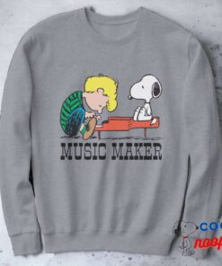Peanuts Snoopy Schroeder At The Piano Sweatshirt 2