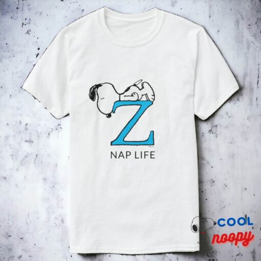 Peanuts Snoopy Sleeping Z T Shirt 15