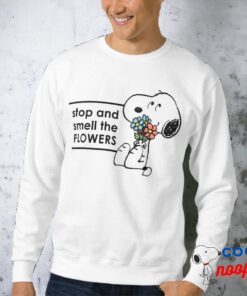 Peanuts Snoopy Stop Smell The Flowers Sweatshirt 1