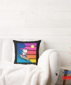 Peanuts Snoopy Surfing Throw Pillow 2