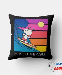 Peanuts Snoopy Surfing Throw Pillow 4
