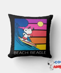 Peanuts Snoopy Surfing Throw Pillow 5