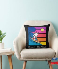 Peanuts Snoopy Surfing Throw Pillow 8