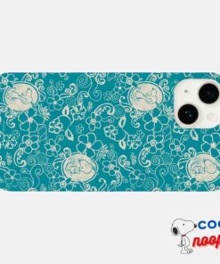 Peanuts Snoopy Teal Tropical Beach Pattern Case Mate Iphone Case 4