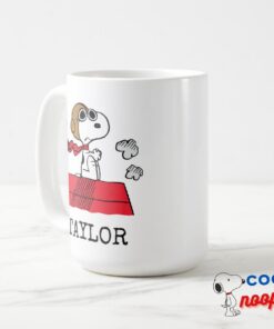 Peanuts Snoopy The Flying Ace Add Your Name Mug 3
