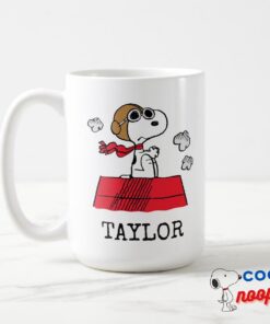 Peanuts Snoopy The Flying Ace Add Your Name Mug 5