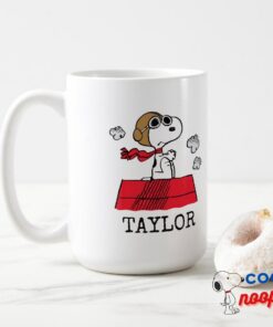 Peanuts Snoopy The Flying Ace Add Your Name Travel Mug 15
