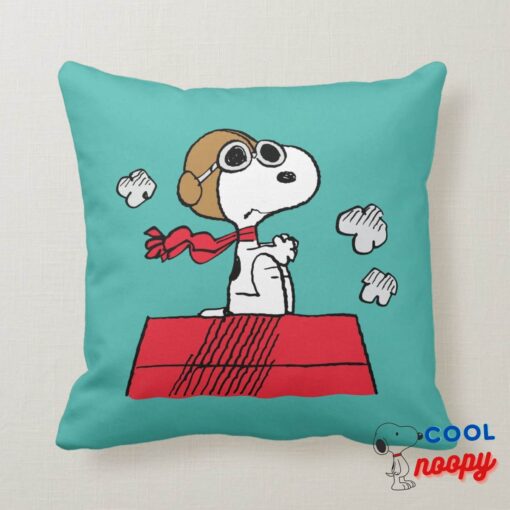 Peanuts Snoopy The Flying Ace Throw Pillow 2
