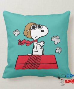 Peanuts Snoopy The Flying Ace Throw Pillow 4