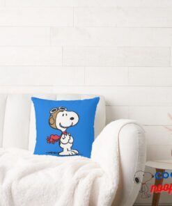 Peanuts Snoopy The Flying Ace Throw Pillow 5