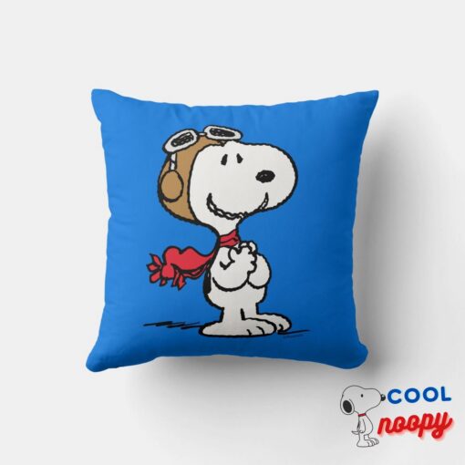 Peanuts Snoopy The Flying Ace Throw Pillow 7