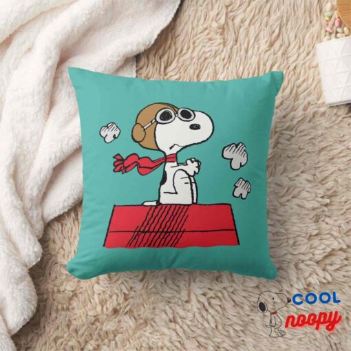 Peanuts Snoopy The Flying Ace Throw Pillow 80