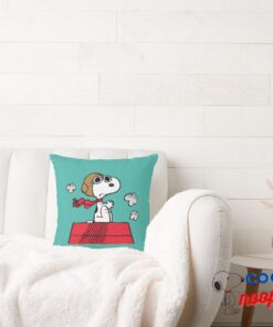 Peanuts Snoopy The Flying Ace Throw Pillow 81