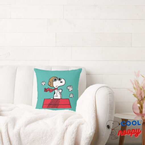 Peanuts Snoopy The Flying Ace Throw Pillow 81