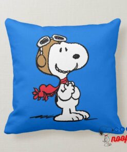 Peanuts Snoopy The Flying Ace Throw Pillow 9