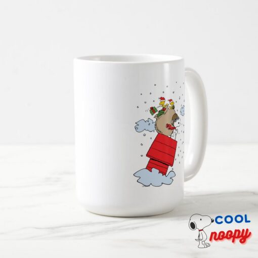 Peanuts Snoopy The Red Baron At Christmas Mug 2