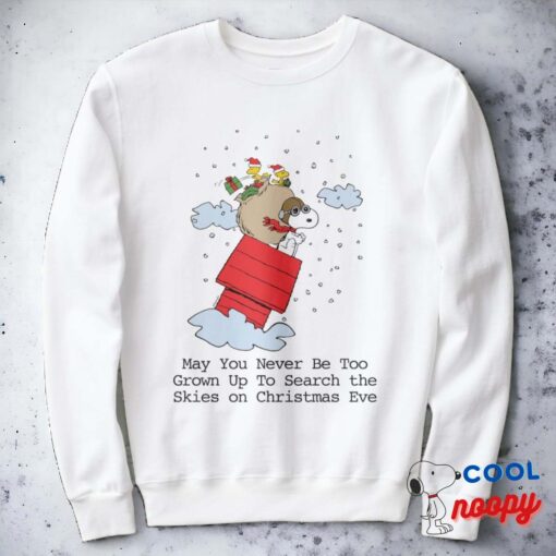 Peanuts Snoopy The Red Baron At Christmas Sweatshirt 2