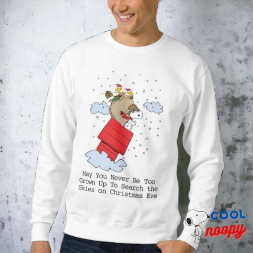 Peanuts Snoopy The Red Baron At Christmas Sweatshirt 8