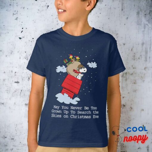 Peanuts Snoopy The Red Baron At Christmas T Shirt 14