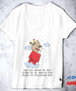 Peanuts Snoopy The Red Baron At Christmas T Shirt 6