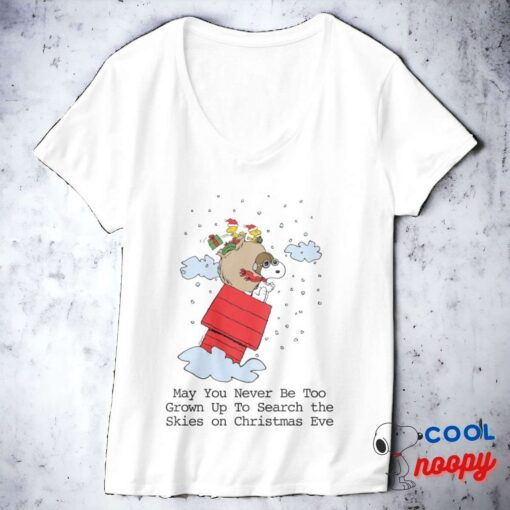 Peanuts Snoopy The Red Baron At Christmas T Shirt 6