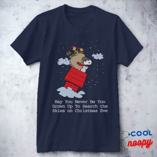 Peanuts Snoopy The Red Baron At Christmas T Shirt 8