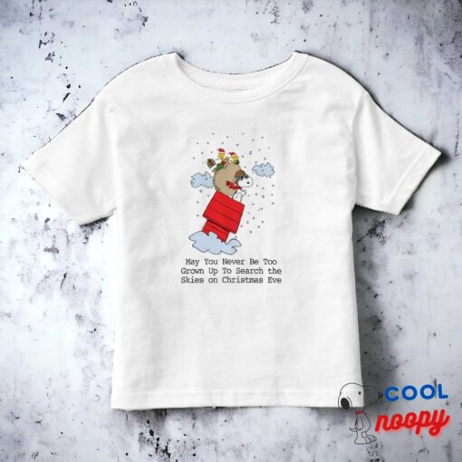 Peanuts Snoopy The Red Baron At Christmas Toddler T Shirt 15